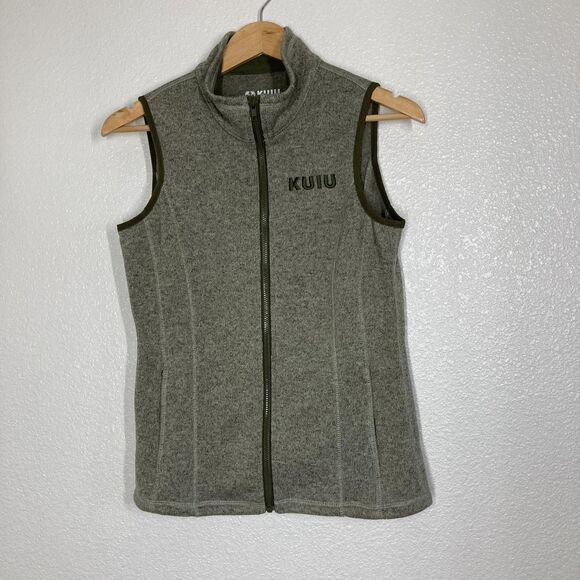 Kuiu Base Camp Vest Mens Small Gray High Loft Sweater Fleece Full Zip Jacket - Picture 1 of 15
